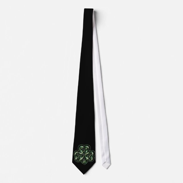Shamrock Celtic Design 2 Cravate homme (Devant)