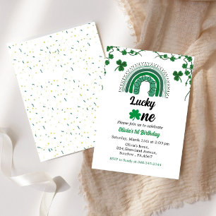 Shamrock de l'invitation à l'anniversaire de St Pa