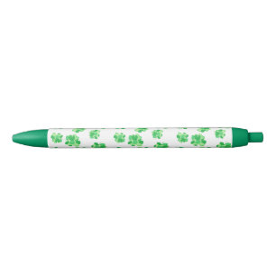 Shamrock des stylos blancs verts Shamrock