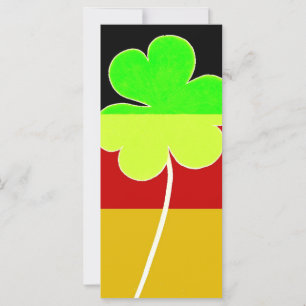 Shamrock du drapeau irlandais allemand Clover St P