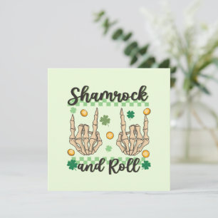 Shamrock et rouleau - Squelette main