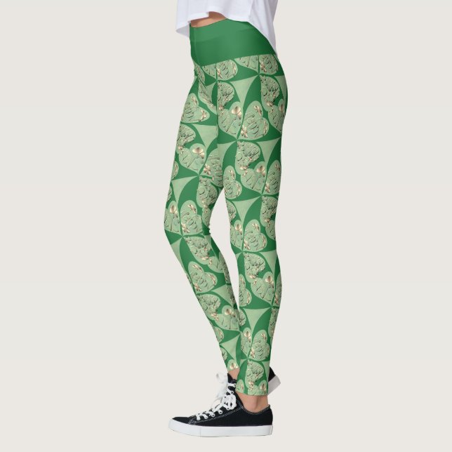 Shamrock "Happy St. Patrick's" Leggings (Gauche)