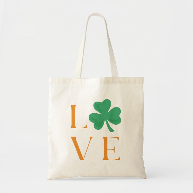 Shamrock irlandais Love Simple Sac fourre-tout (Devant)