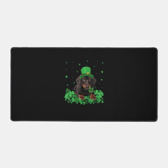 Shamrock irlandais St Patrick's Day Dachshund Cool (Recto)