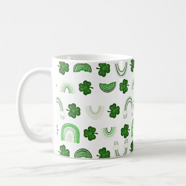 Shamrock Rainbows Coffee Mug (Gauche)