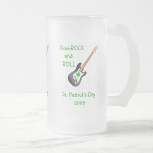 Shamrock & Roll Beer Mug