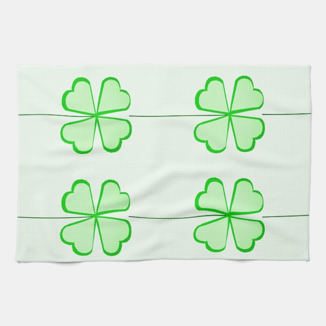 Shamrock 🍀 Serviettes de cuisine (Horizontal)
