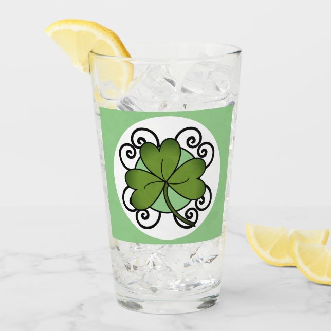 Shamrock Tumbler en verre (Devant glace)