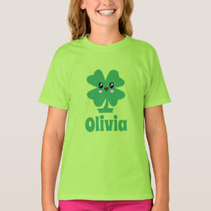 Shamrock Vert Nom personnalisé T-shirt