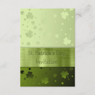 Shamrocks du jour de St Patrick noble - invitation