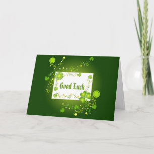 Shamrocks et bonne chance - Carte