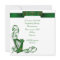Shamrocks et ruban irlandais de harpe Faire-part d
