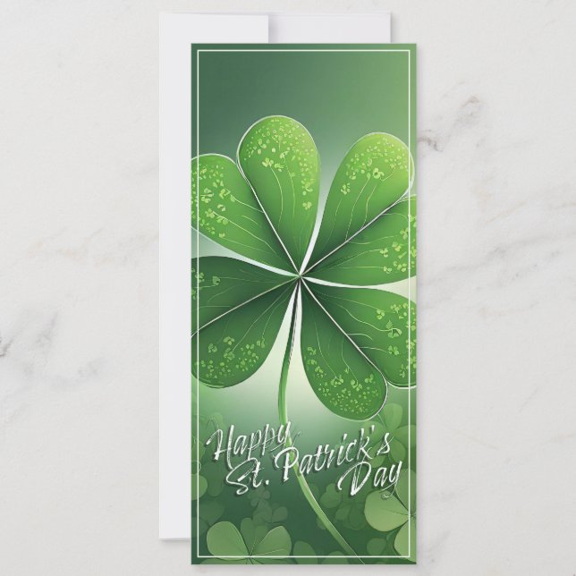 Shamrocks verts Bonne St. Patrick's Day (8) c (Devant)