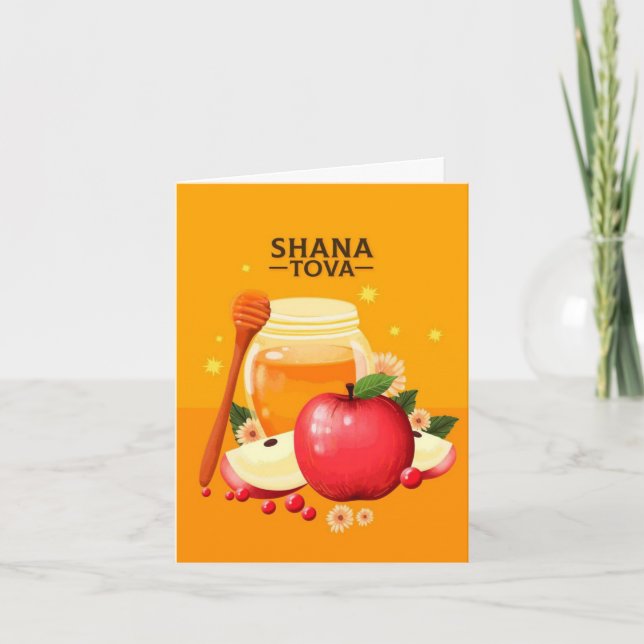 Shana Tova - Carte de vœux de bonne année juive (Devant)