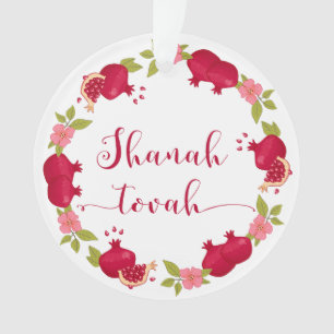Shanah Tovah Nouvelle année Fleur de grenade Wreat