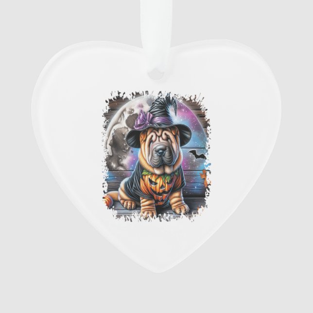 Shar Pei Dog Halloween Square (devant)