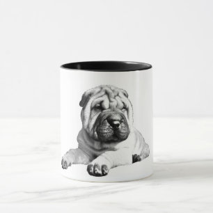 Shar Pei Mug noir et blanc
