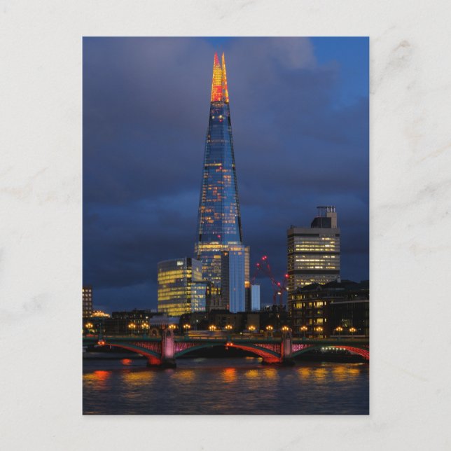 Shard Christmas Lights, Londres Carte postale brit (Devant)