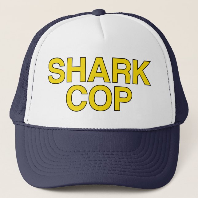 SHARK COP slogan casquette (Devant)