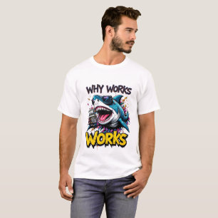 Shark drôle avec T-shirt calculatrice