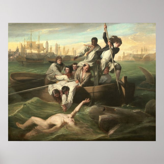 Shark - John Singleton Copley Fine Art Poster (Devant)