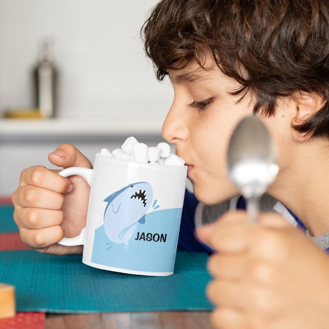 Shark Personnalisé Nom du garçon Mug (Shark Personalized Boy Name Mug
)
