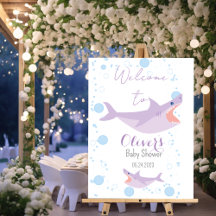 Shark Summer Party Baby Bash Baby shower d'accueil
