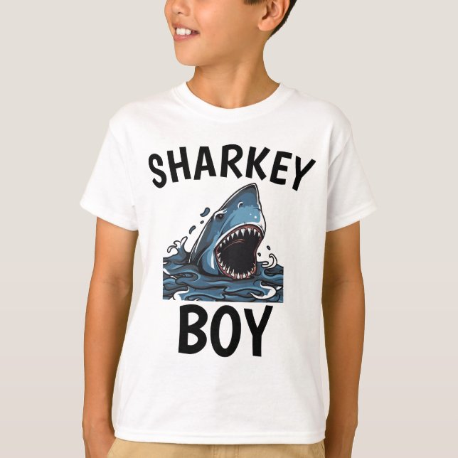 SHARK T-SHIRTS POUR GARÇONS, GARÇON DE SHARKEY (Devant)