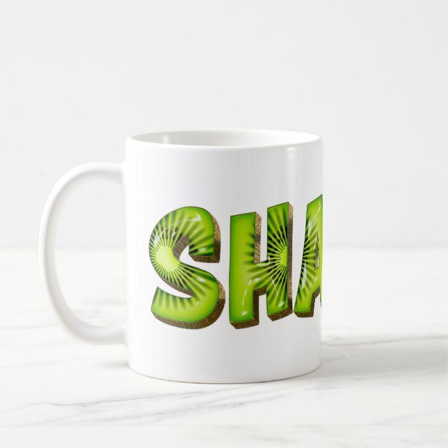 Sharon Name Kiwi Style Tasse Teetasse (Gauche)