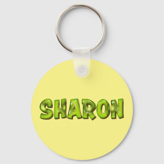 Sharon Nom Porte-clés Design Kiwi (Recto)