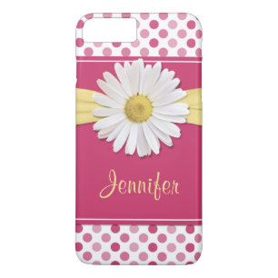Shasta Daisy Pink Polka Dot iPhone 6 coque