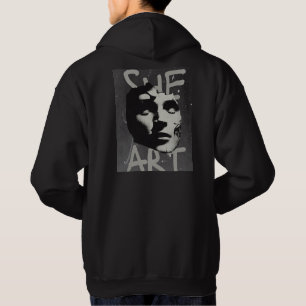 She Art - Abstraite femme Sweat - shirt à capuche