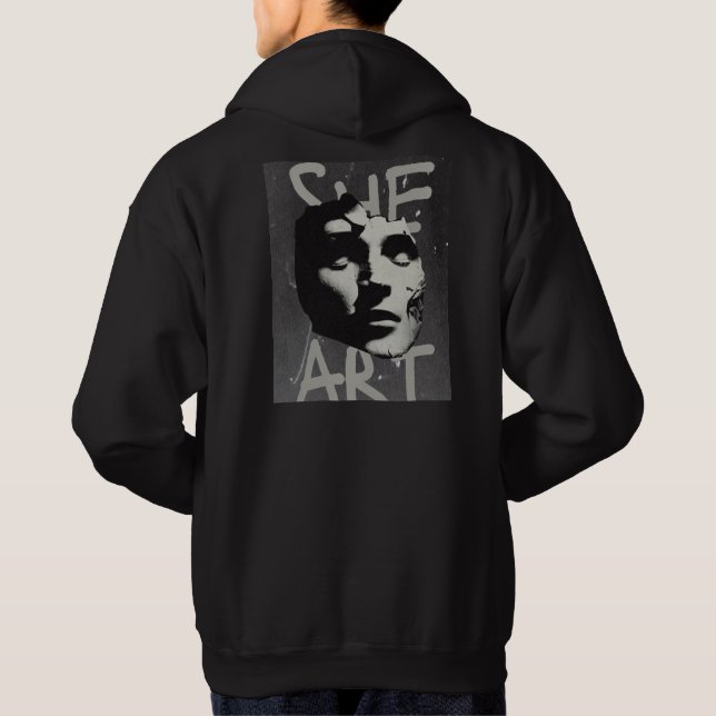 She Art - Abstraite femme Sweat - shirt à capuche  (Dos)