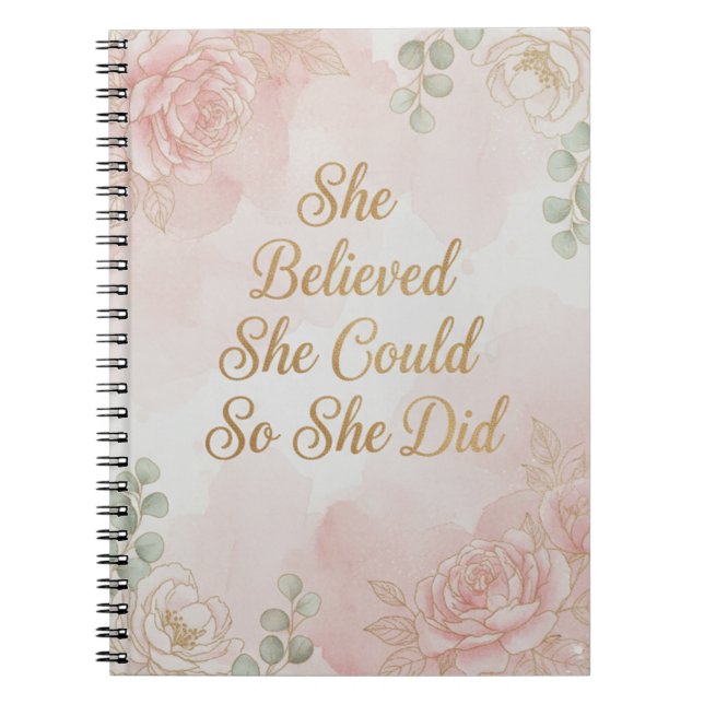 She Believed She Could, So She Did Journal (Devant)