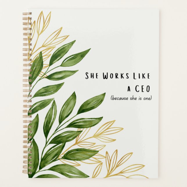 She Works Like A CEO - Daily Planner (Devant)