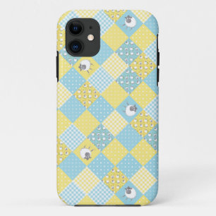 Sheep, Country Faux Patchwork iPhone 5/5s Coque