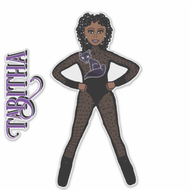 Sheer Black Spark  Dancer #1 Sticker (Devant)