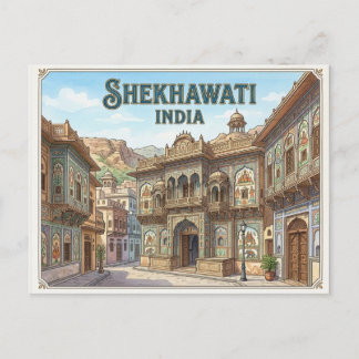 Shekhawati carte postale de voyage Inde