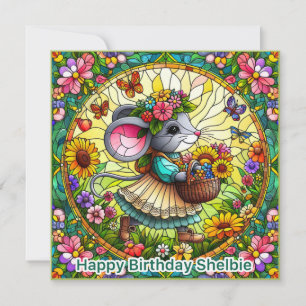 ~ SHELBIE ~ Joyeux anniversaire ~ Souris Et Fleurs