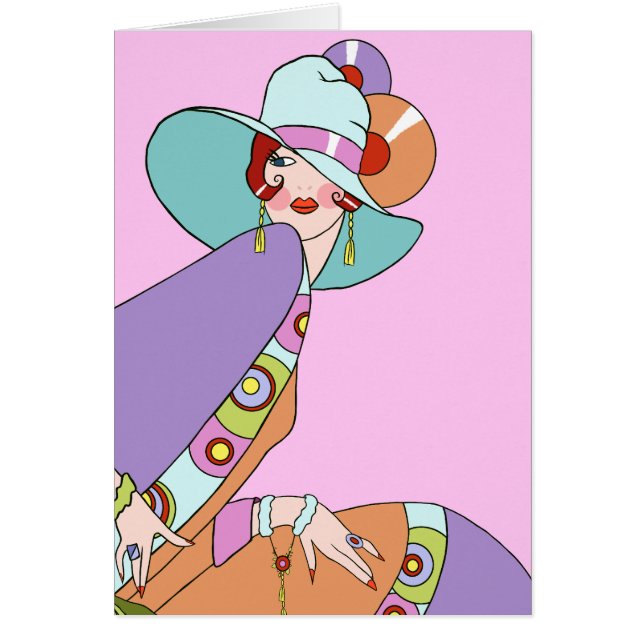 Shelby, Madame des années 1920 en lilas et lavande (Devant)