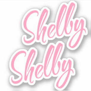 Shelby Nom décoratif en rose x2 Sticker