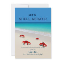 Shell-abrate ! - Invitation Anniversaire de enfant
