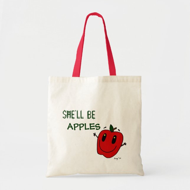 SHE'LL BE APPLES Tote Bag (Devant)