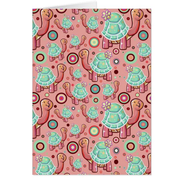Shell en pastel fleurissent le motif de tortue (Devant)