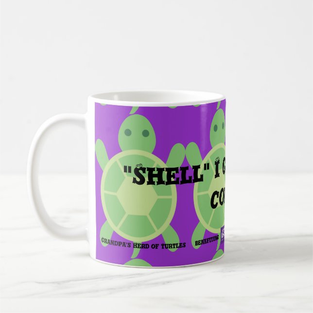 ""Shell" je vous obtiens du café ?" Tasse de café (Gauche)
