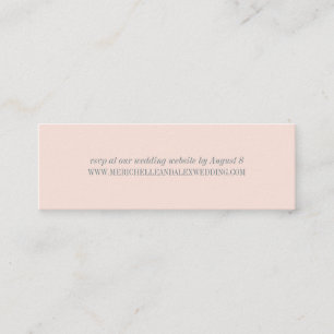Shell Pink Minimalist Mariage Website Cartes RSVP