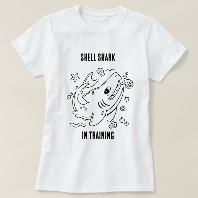 Shell Shark in Training – Women’s Shelling T-Shirt (Design devant)