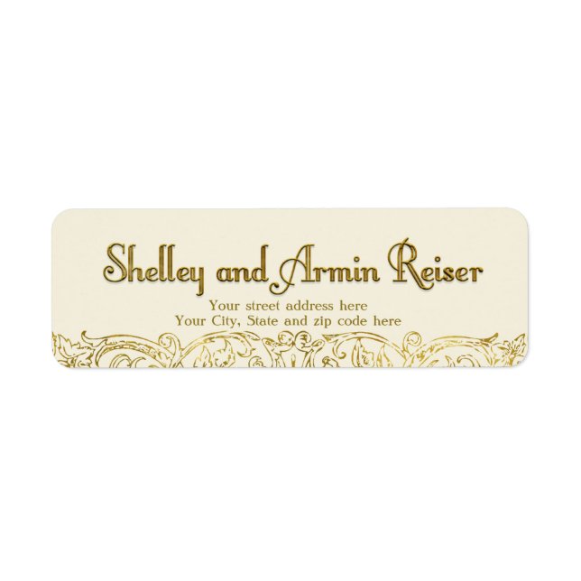 Shelley étiquette de adresse personnalisé (Devant)