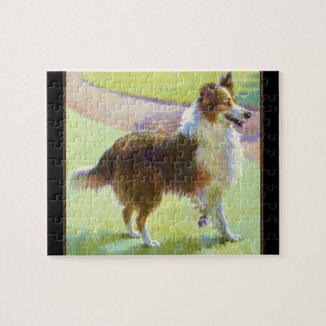 Shellie Collie Chien Jigsaw Puzzle (Horizontal)