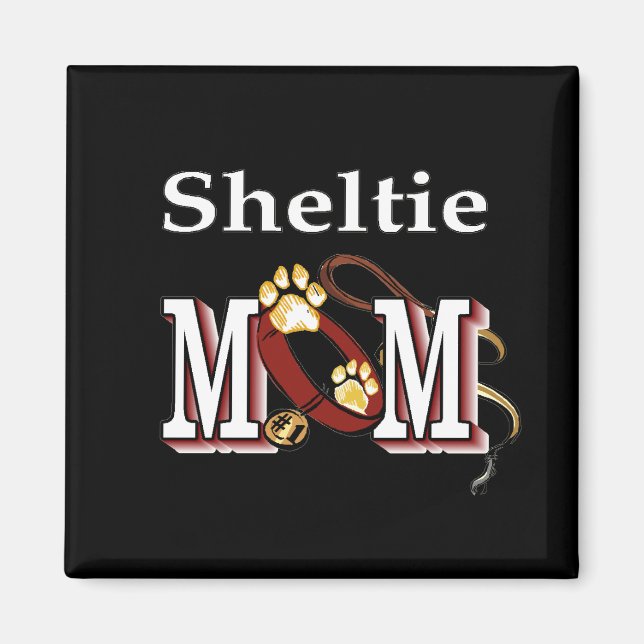 Sheltie maman Magnet (Devant)